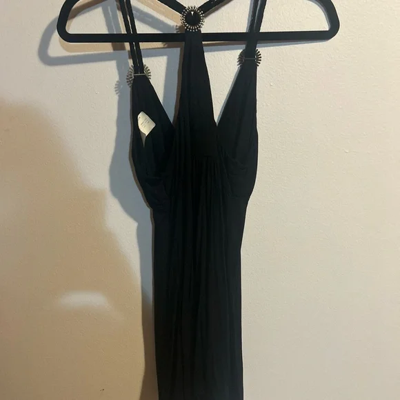 Soul Revival Black and Gold Halter long top rope like halter straps. - Picture 6 of 10